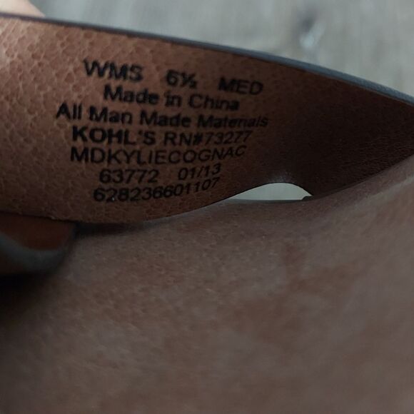 Mudd Kylie Wedge Sandals Ankle Strap Buckle - Brown - Size 6.5 - Picture 8 of 9